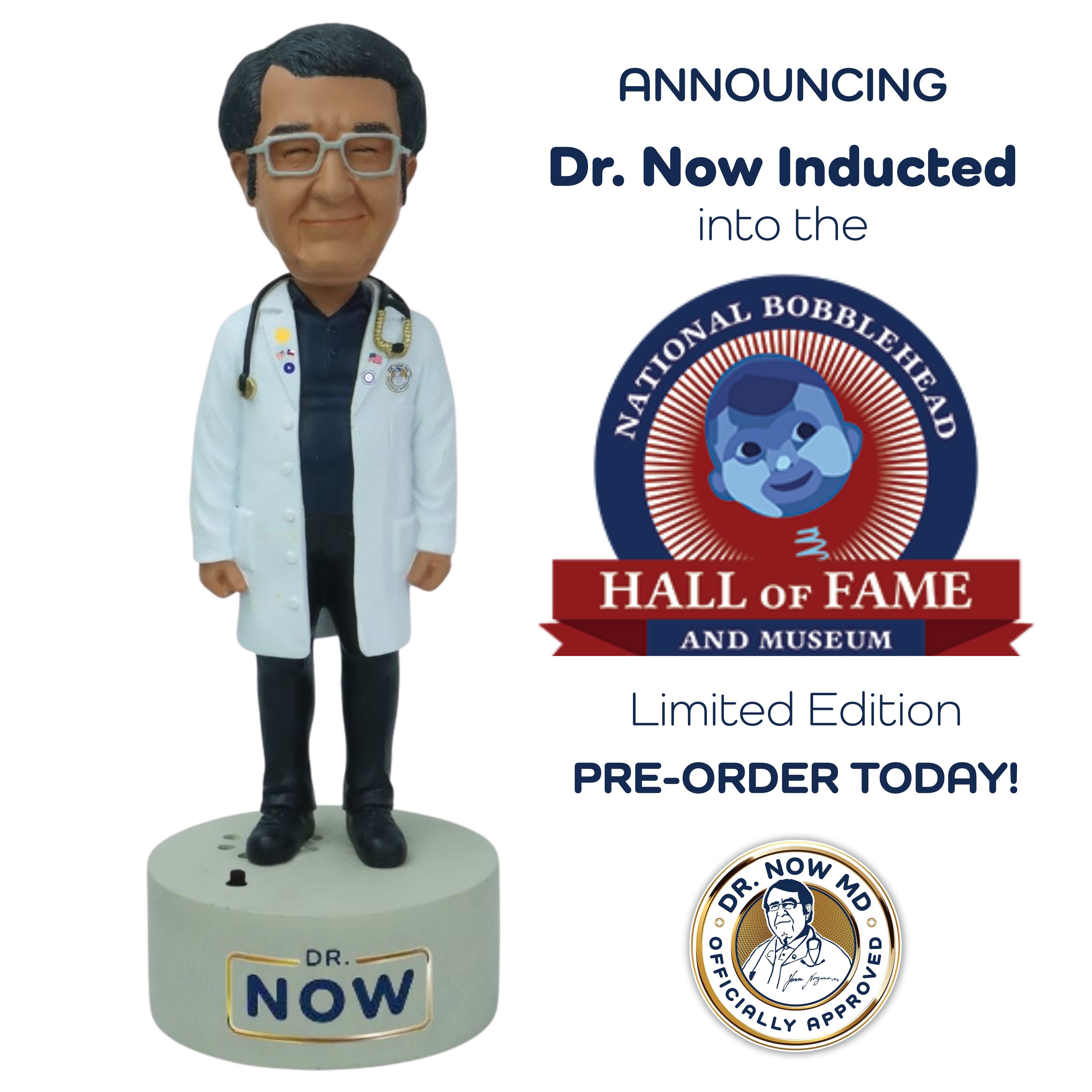 Dr. Now Talking Bobblehead (Presale)